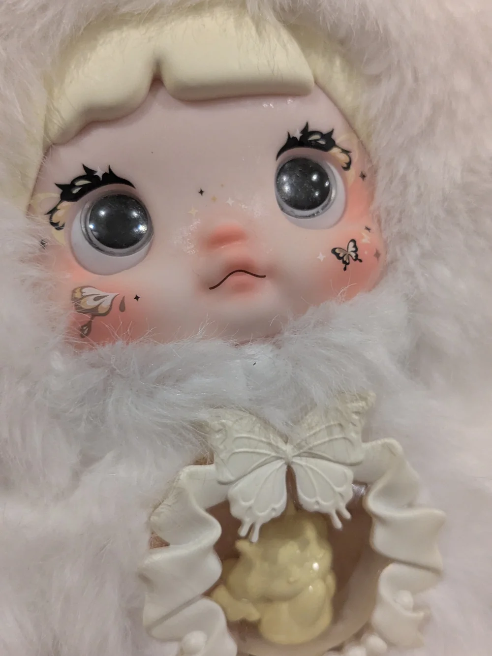 Nommi Fantasy World Series Plush White Lamb Doll with Bow